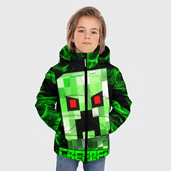 Куртка зимняя для мальчика MINECRAFT CREEPER, цвет: 3D-красный — фото 2