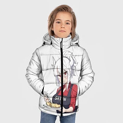 Куртка зимняя для мальчика Helltaker, цвет: 3D-красный — фото 2