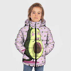Куртка зимняя для мальчика Авокадо Кот, цвет: 3D-красный — фото 2
