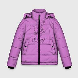Куртка зимняя для мальчика Lil peep, цвет: 3D-черный