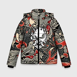 Куртка зимняя для мальчика CYBERPUNK2077 SAMURAI, цвет: 3D-черный
