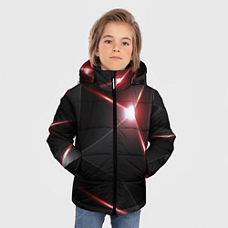 Куртка зимняя для мальчика 3D свечение, цвет: 3D-черный — фото 2