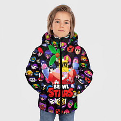 Куртка зимняя для мальчика БРАВЛ СТАРС СПРАУТ SPROUT, цвет: 3D-черный — фото 2