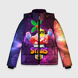 Куртка зимняя для мальчика BRAWL STARS SPROUT СПРАУТ, цвет: 3D-черный