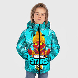 Куртка зимняя для мальчика BRAWL STARS EVIL GENE ДЖИН, цвет: 3D-черный — фото 2