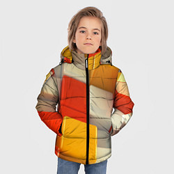 Куртка зимняя для мальчика КУБЫ 3D, цвет: 3D-черный — фото 2