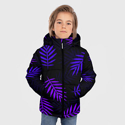 Куртка зимняя для мальчика НЕОНОВЫЕ ТРОПИКИ, цвет: 3D-черный — фото 2