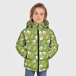 Куртка зимняя для мальчика Avocado and Eggs, цвет: 3D-черный — фото 2