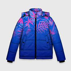 Куртка зимняя для мальчика ТРОПИКИ, цвет: 3D-светло-серый