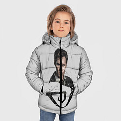 Куртка зимняя для мальчика Настоящий детектив, цвет: 3D-красный — фото 2