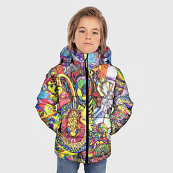 Куртка зимняя для мальчика ПСИХОДЕЛИКА PSYHODELICA, цвет: 3D-светло-серый — фото 2