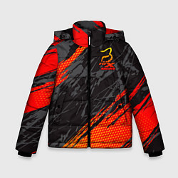 Куртка зимняя для мальчика Форма для мотокросса FOX, цвет: 3D-светло-серый