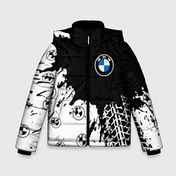 Куртка зимняя для мальчика BMW БМВ, цвет: 3D-светло-серый