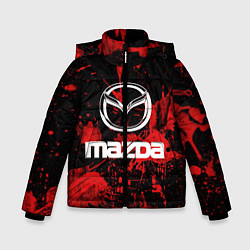 Куртка зимняя для мальчика Мазда, цвет: 3D-черный