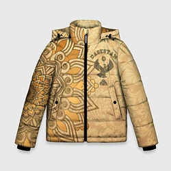 Куртка зимняя для мальчика Дагестан в золоте, цвет: 3D-черный
