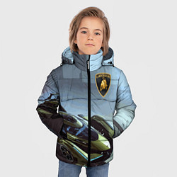 Куртка зимняя для мальчика Lamborghini - motorsport extreme, цвет: 3D-черный — фото 2