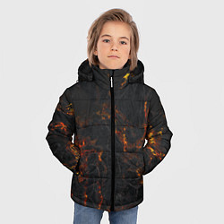Куртка зимняя для мальчика Лава, цвет: 3D-черный — фото 2