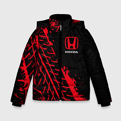 Куртка зимняя для мальчика HONDA ХОНДА, цвет: 3D-черный