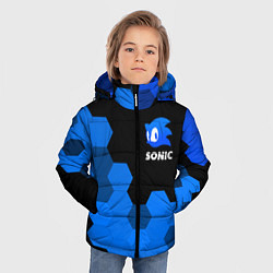 Куртка зимняя для мальчика СОНИК SONIC, цвет: 3D-черный — фото 2