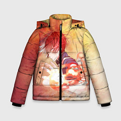 Куртка зимняя для мальчика Тодороки Шото, цвет: 3D-черный