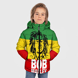 Куртка зимняя для мальчика Bob Marley, цвет: 3D-светло-серый — фото 2