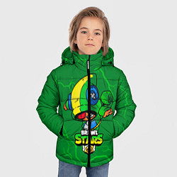 Куртка зимняя для мальчика BRAWL STARS LEON ЛЕОН, цвет: 3D-черный — фото 2