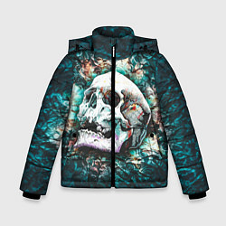 Куртка зимняя для мальчика Череп, цвет: 3D-черный