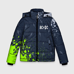 Куртка зимняя для мальчика AC DС, цвет: 3D-черный