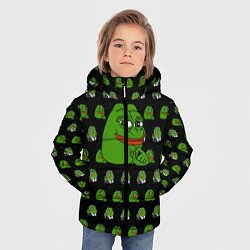 Куртка зимняя для мальчика Frog Pepe, цвет: 3D-красный — фото 2