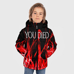 Куртка зимняя для мальчика YOU DIED, цвет: 3D-черный — фото 2