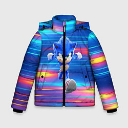 Куртка зимняя для мальчика Sonic Speed, цвет: 3D-светло-серый