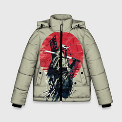 Куртка зимняя для мальчика Samurai man, цвет: 3D-черный