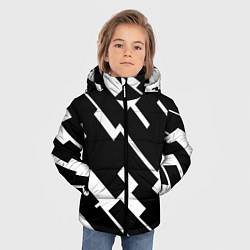 Куртка зимняя для мальчика ГЕОМЕТРИЯ,АБСТРАКЦИЯ,ПОЛОСЫ, цвет: 3D-красный — фото 2