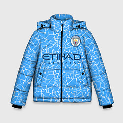 Куртка зимняя для мальчика Manchester City 2021 Home Kit, цвет: 3D-черный