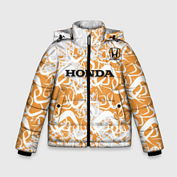Куртка зимняя для мальчика Honda, цвет: 3D-черный