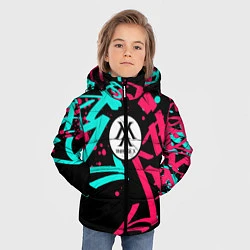 Куртка зимняя для мальчика MONSTA X, цвет: 3D-черный — фото 2