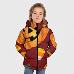 Куртка зимняя для мальчика Сладкие хэллоуин, цвет: 3D-черный — фото 2