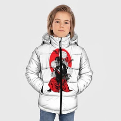 Куртка зимняя для мальчика Япония, цвет: 3D-светло-серый — фото 2