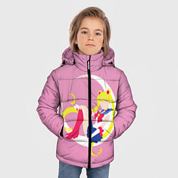 Куртка зимняя для мальчика Сейлор мун, цвет: 3D-черный — фото 2