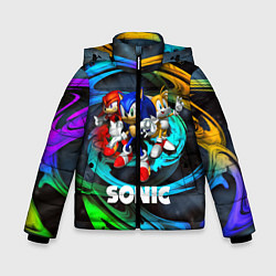 Куртка зимняя для мальчика SONIC TRIO, цвет: 3D-черный