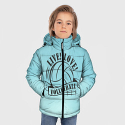 Куртка зимняя для мальчика LIVE! LOVE! VOLLEYBALL!, цвет: 3D-черный — фото 2