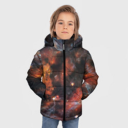 Куртка зимняя для мальчика Гигантская Вселенная S, цвет: 3D-черный — фото 2