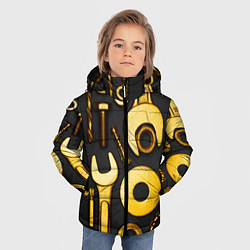 Куртка зимняя для мальчика КЛЮЧ ГАЙКА, цвет: 3D-красный — фото 2