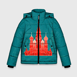 Куртка зимняя для мальчика Москва, цвет: 3D-черный