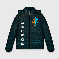 Куртка зимняя для мальчика PORTAL ПОРТАЛ, цвет: 3D-черный