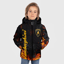Куртка зимняя для мальчика LAMBORGHINI, цвет: 3D-черный — фото 2