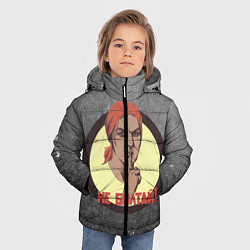 Куртка зимняя для мальчика Плакат СССР Не Болтай!, цвет: 3D-черный — фото 2