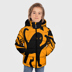 Куртка зимняя для мальчика Кот- мем, цвет: 3D-светло-серый — фото 2