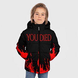 Куртка зимняя для мальчика YOU DIED, цвет: 3D-черный — фото 2