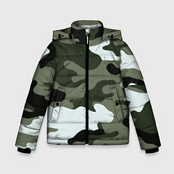 Куртка зимняя для мальчика Camouflage 2, цвет: 3D-светло-серый